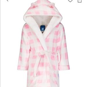 Max and Olivia 4T Bathrobe Pink Plaid